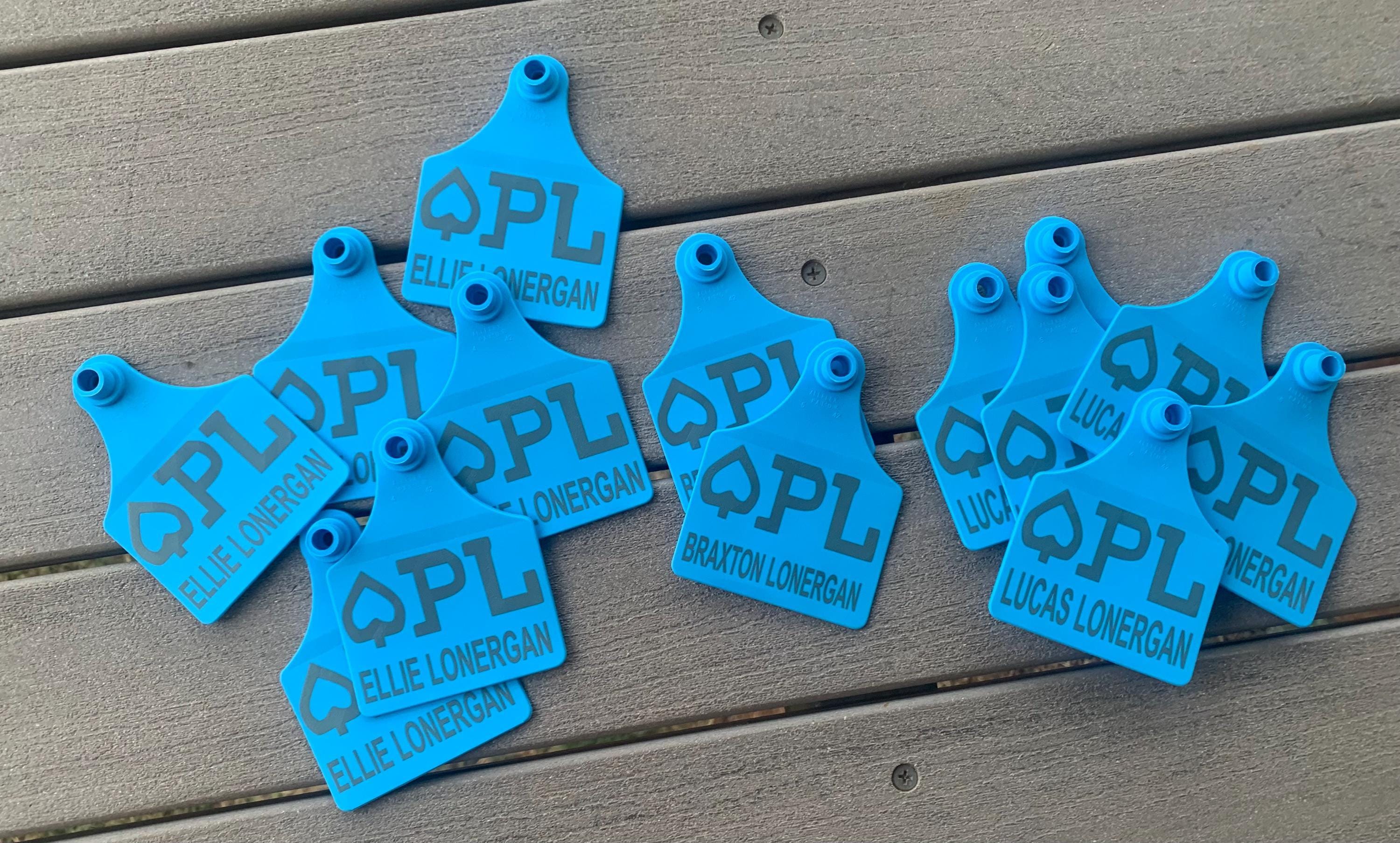 Personalised Cattle tags for your herd