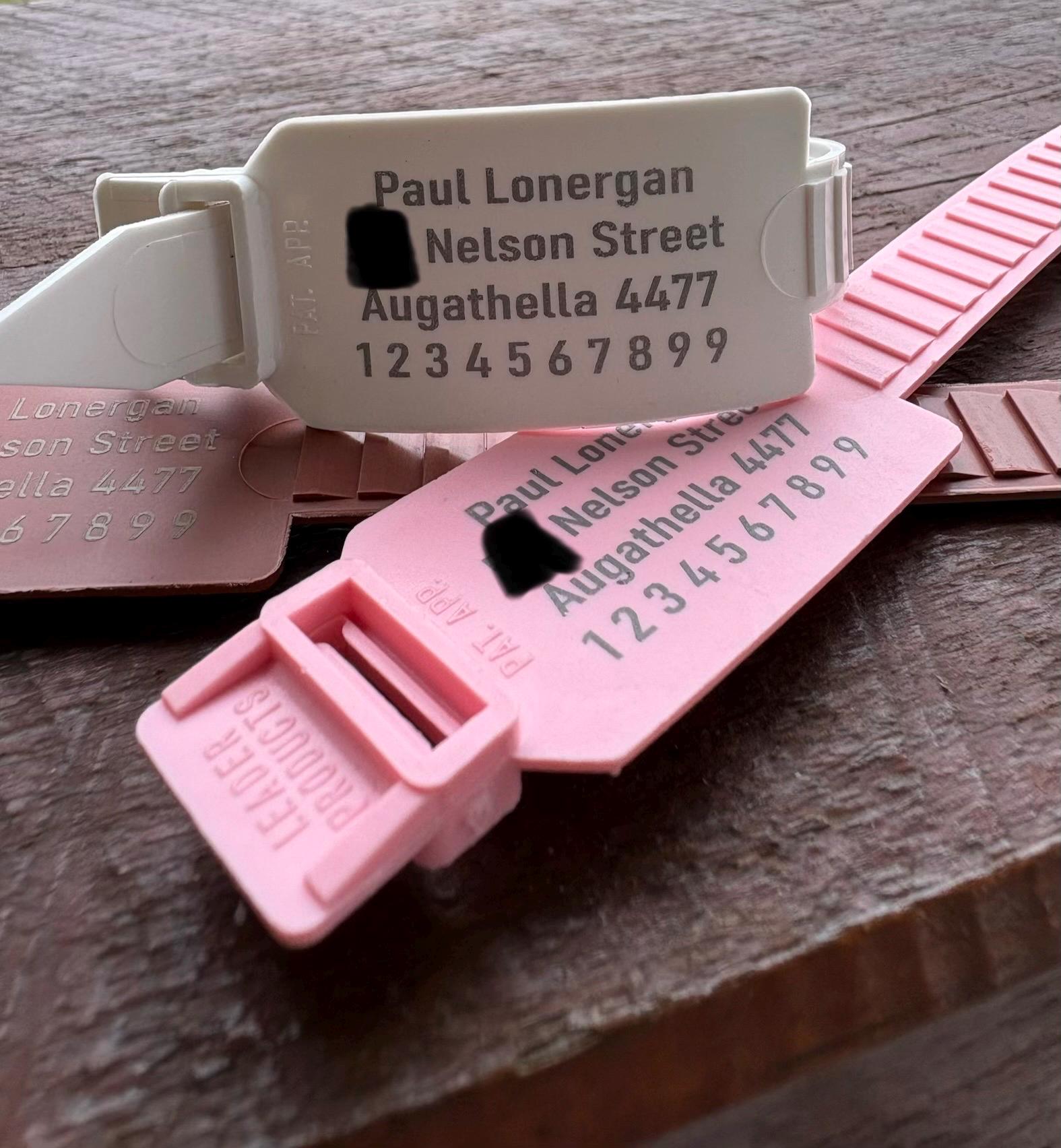 Fishing gear Tag - identification tag (Zip Tie Tag)