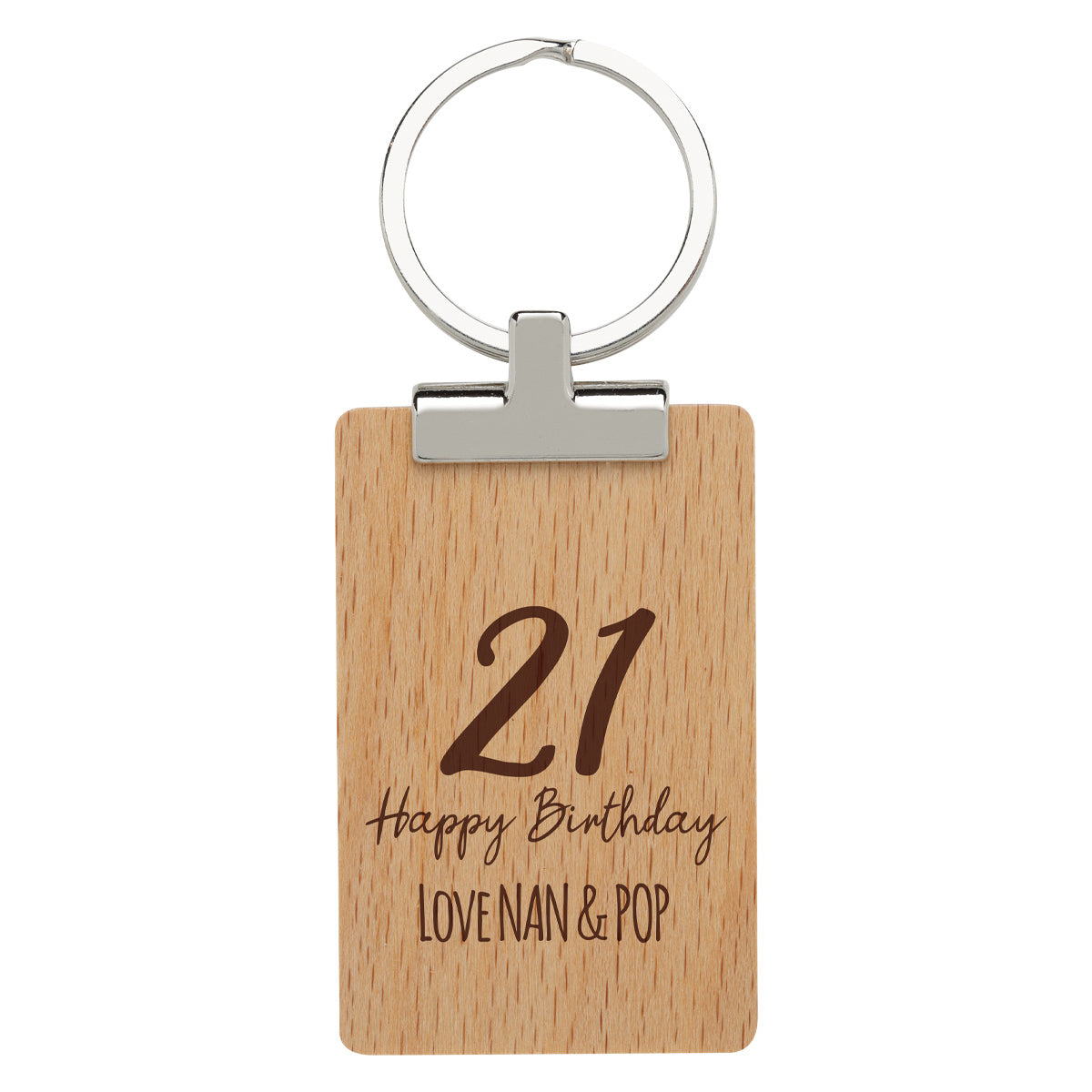 Timber ID Keychain