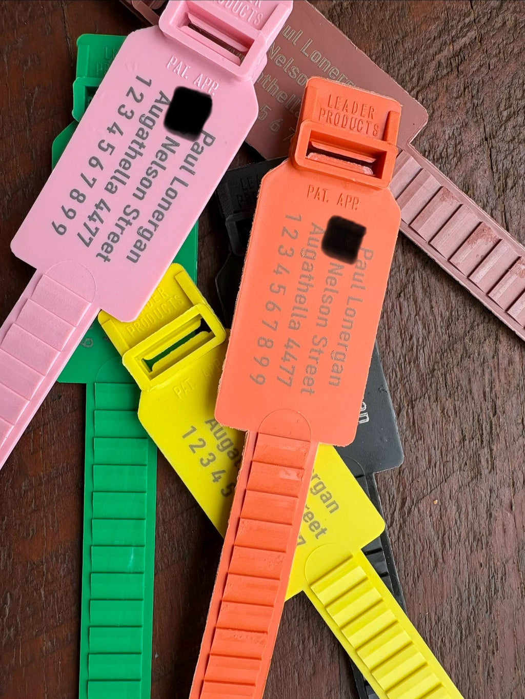 Fishing gear Tag - identification tag (Zip Tie Tag)