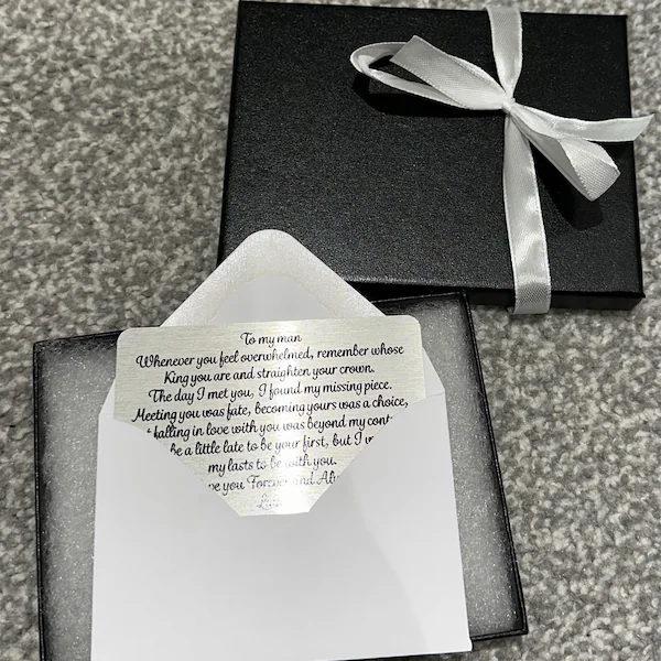 Personalised Engraved Wallet Card