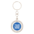 Spinning Silver Keychain