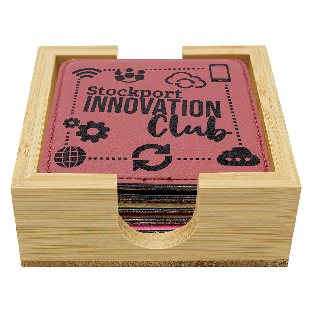 Bamboo Coaster Holder