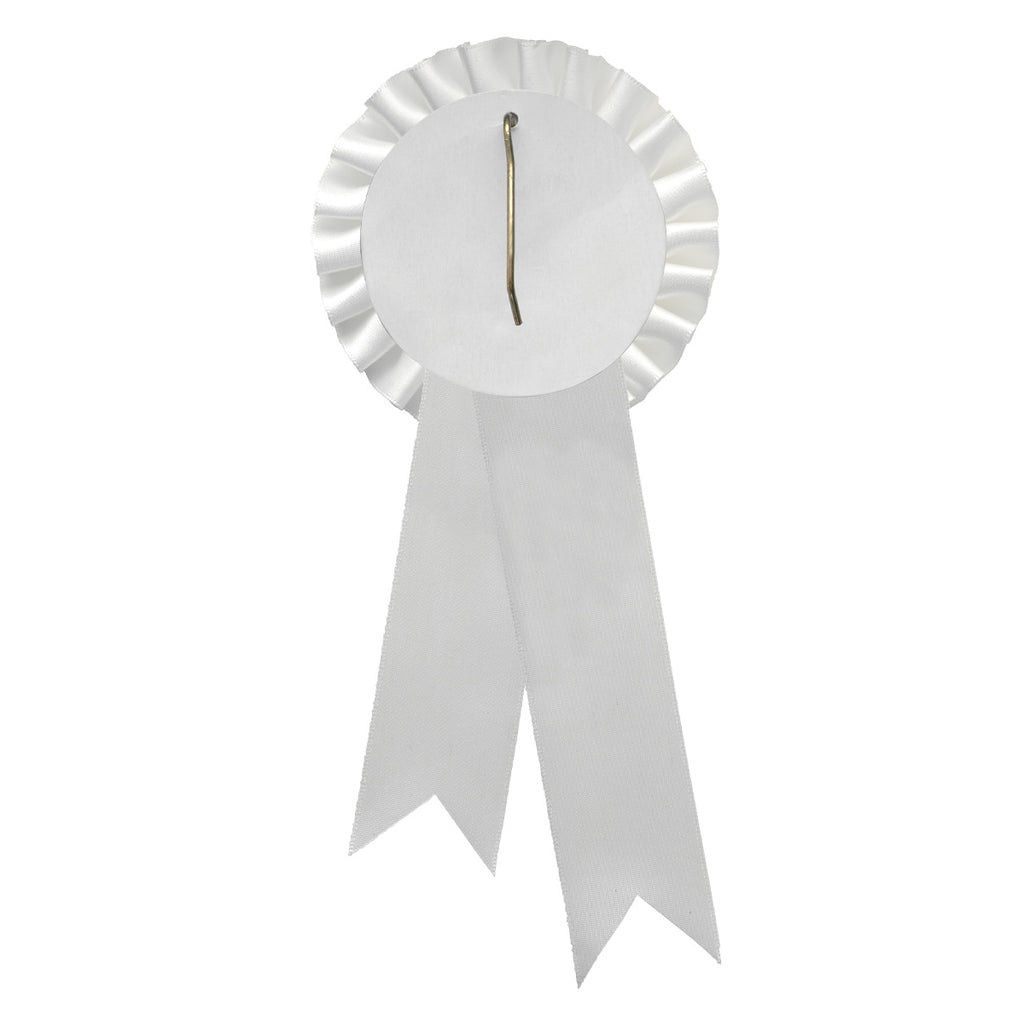 White Rosette w/ Hook