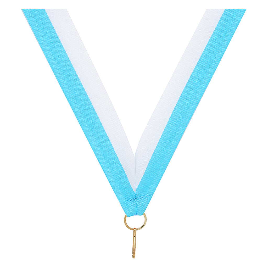 Light Blue / White Ribbon