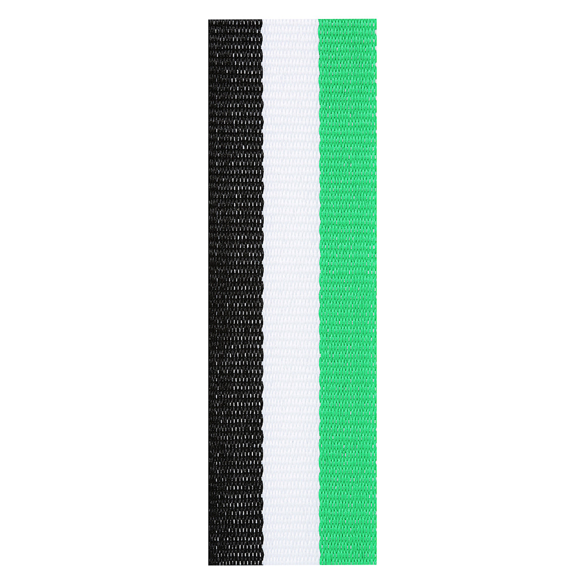 Green / White / Black Ribbon