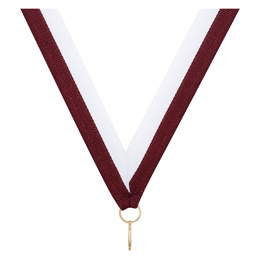 Maroon / White Ribbon